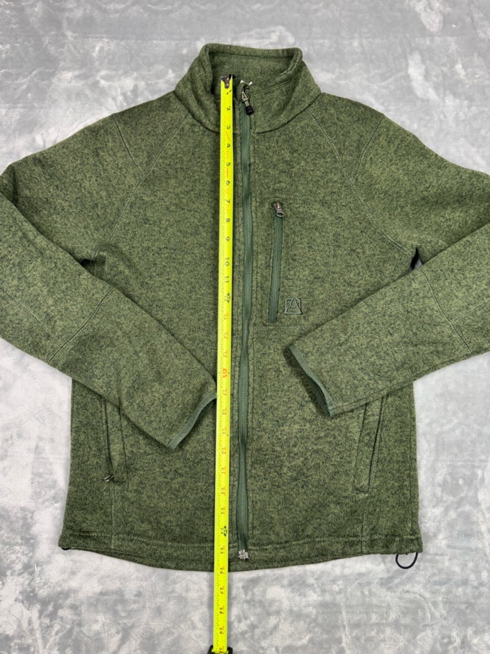 Avalanche Dark Green Zip-Up Sweater - Picture 10 of 10